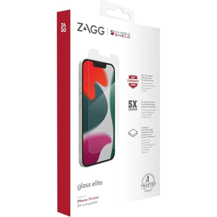 Zagg InvisibleShield Glass Elite für iPhone 13 mini Screen – Bild 3