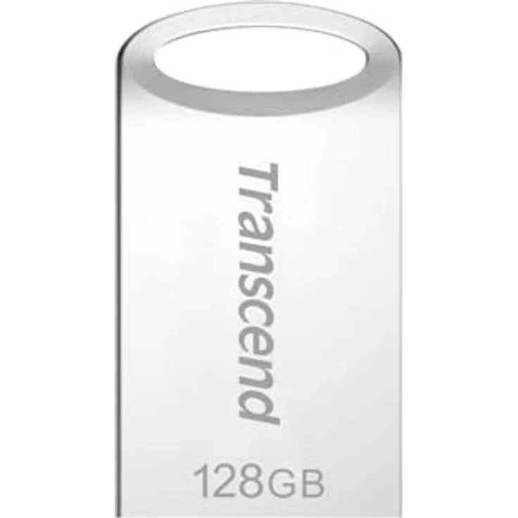 Transcend 128GB kleiner und kompakter USB-Stick 3.1 Gen 1 (für den Schlüsselanhänger) JetFlash silber TS128GJF710S (umweltfreundliche Verpackung) – Bild 4