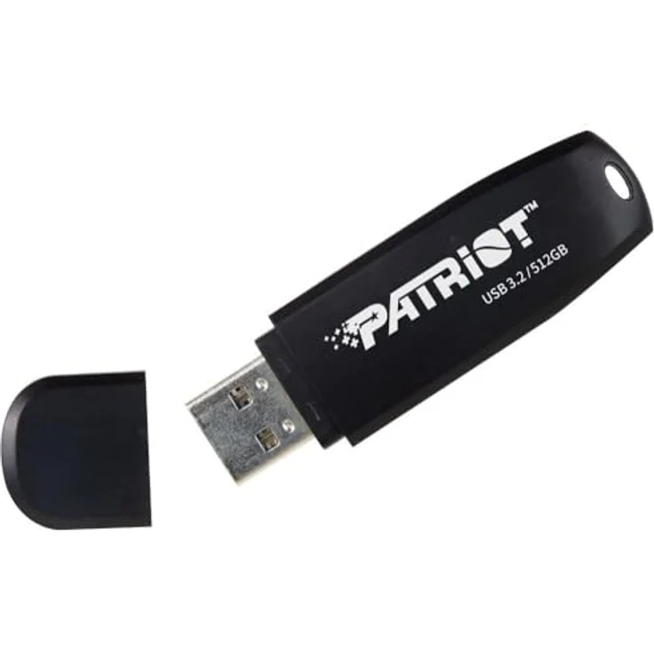 Patriot Core 512GB Type A USB 3.2, USB Stick mit 80 MB/s Leserate, schwarz – Bild 1