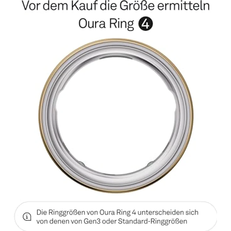 OURA Ring 4, Smart Fitness-Tracker in Gold, Größe 11 mit Smart Sensing Technologie und bis zu 8 Tagen Akkulaufzeit – Bild 2