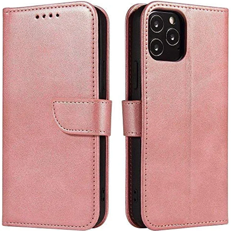 cofi1453 Magnet Case Hülle Tasche, geeignet für Apple iPhone 12 mini, Book-Style Case, rosa