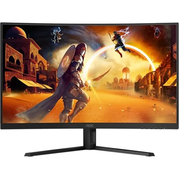 AOC Gaming CQ32G4VE - 32 Zoll QHD Curved Monitor, 180 Hertz, 0.5 ms, HDR10, FreeSync Premium (schwarz/grau) – Bild 2