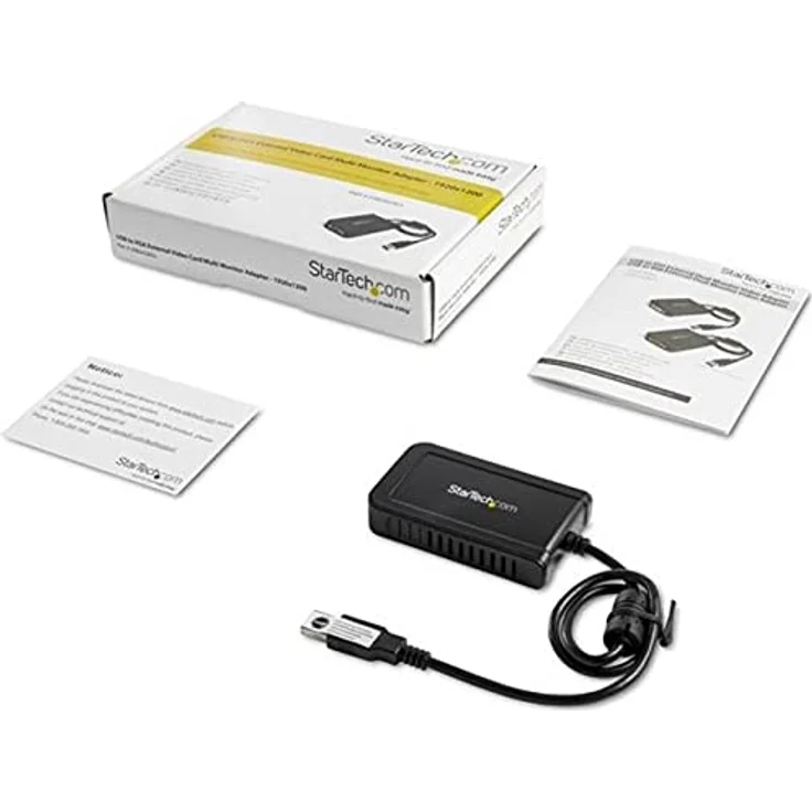 StarTech.com USB VGA Adapter, 1920x1200, Multi Display Adapter Kabel, Externe Monitor Grafikkarte, 1080p, USB 2.0 – Bild 7