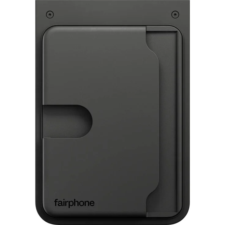 Fairphone Card Holder (Gen. 6), Kartenhalter für bis zu 3 Karten, schwarz, aus 40 % Recycling-Kunststoff