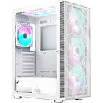 Montech X3 Mesh Midi-Tower, DRGB, gehärtetes Glas, weiß