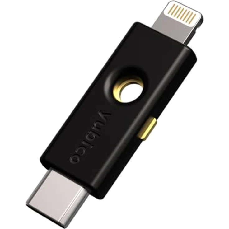 Yubico YubiKey 5Ci FIPS, USB-C Sicherheits-USB Stick, schwarz, IP68 wasserdicht, Unterstützung für mehrere Authentifizierungsprotokolle – Bild 2