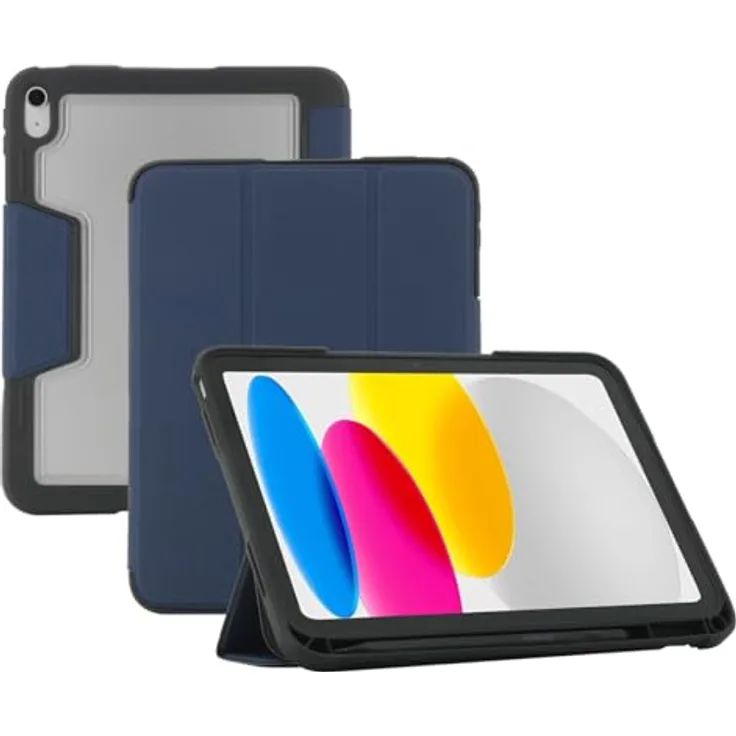 Mobilis Ultra Rugged Case iPad 11'' 2025 / iPad 10.9'', Stoßfest mit Aircell System, transparente Rückseite, blau