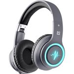 Defender FREEMOTION B571 LED Headset Kabelloses und kabelgebundenes Headset Kopfbügel Telefonieren/Musik/Sport/Alltag Bluetooth Grau