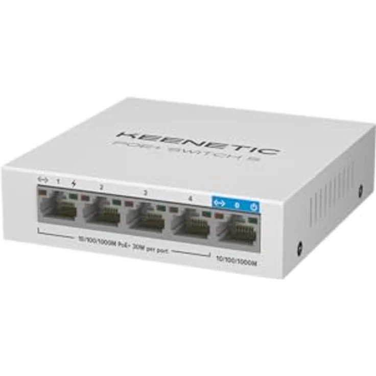 Keenetic PoE+ Switch 5, Switch mit Ein-Kabel-Bereitstellung und intelligentem Netzteil – Bild 2