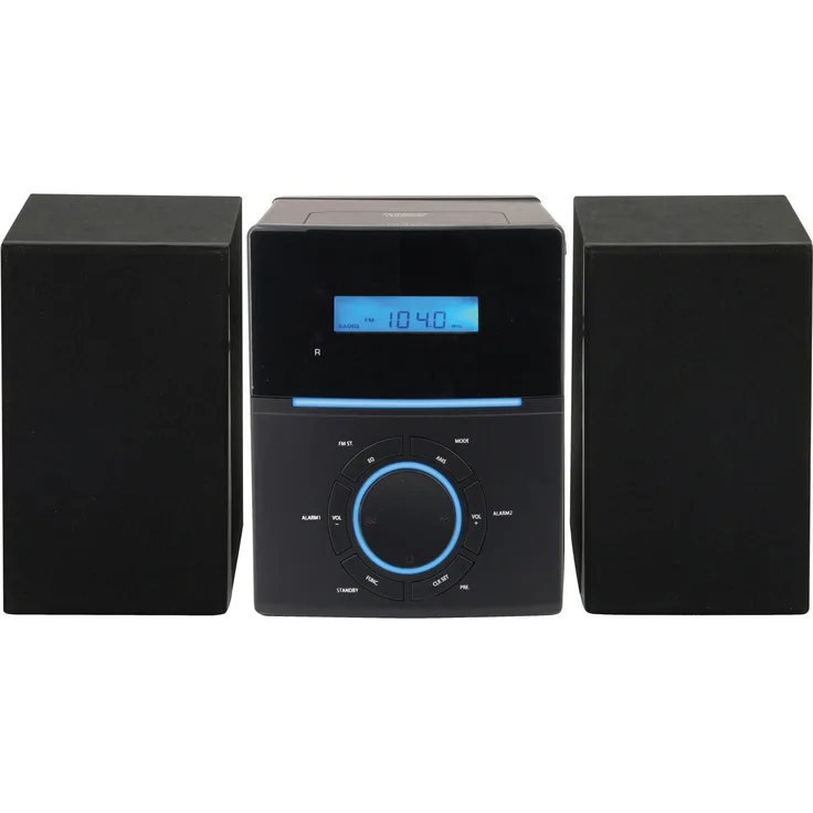 Denver DENVER Mini-Stereoanlage MCA-240, CD-Player Kompaktanlage, Schwarz