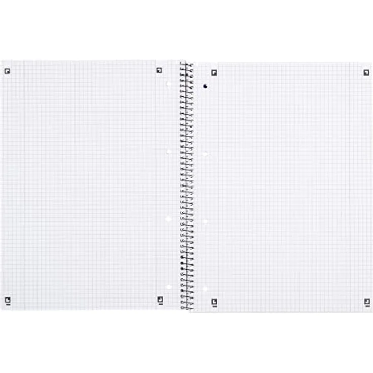 Oxford Collegeblock 384408038, A4, Innen- und Außenrand, 90 g/m², 80 Blatt, kariert – Bild 4