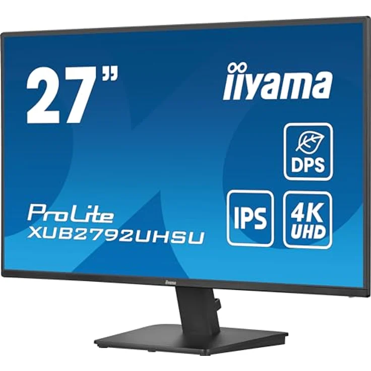 iiyama Prolite XU2792UHSU-B6 68,5cm 27" IPS LED-Monitor 4K UHD HDMI DP USB3.2 USB-C 15W DPS Slim-Line schwarz, Office-Monitor mit IPS-Panel und 4K-Auflösung – Bild 3