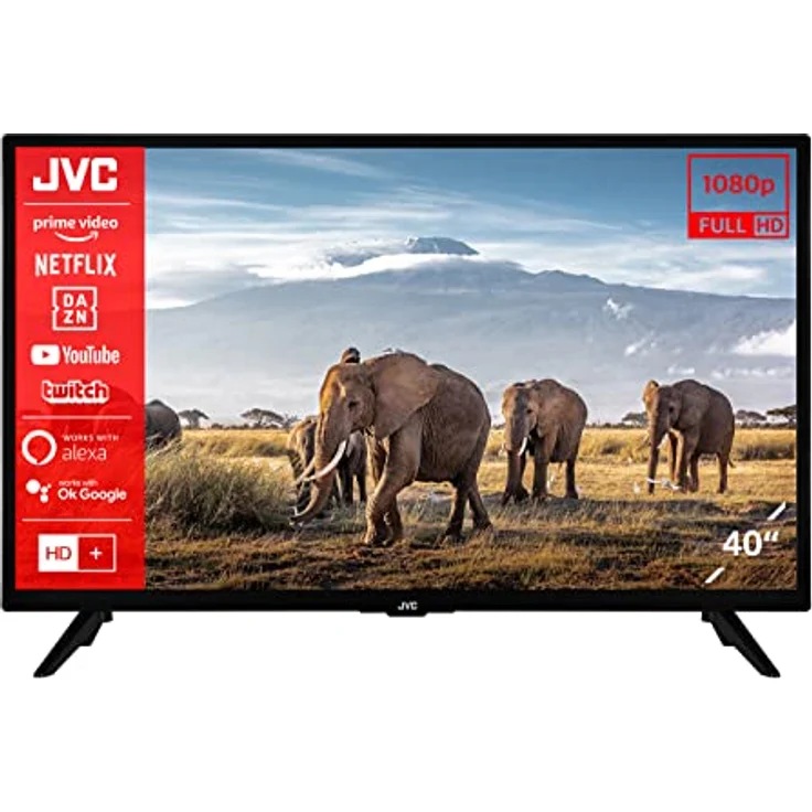 JVC LT-40VF3056 40 Zoll Fernseher/Smart TV (Full HD, HDR, Triple-Tuner) - Inkl. 6 Monate HD+ [2023] – Bild 1