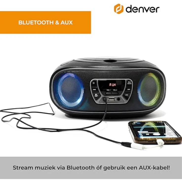 Denver TCL-212BT Radiorekorder (MP3) – Bild 3