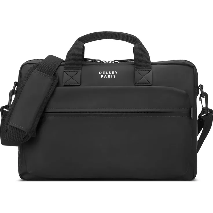 Delsey Maubert 2.0 Aktentasche RFID Schutz 40 cm Laptopfach (14"), Notebooktasche, Schwarz