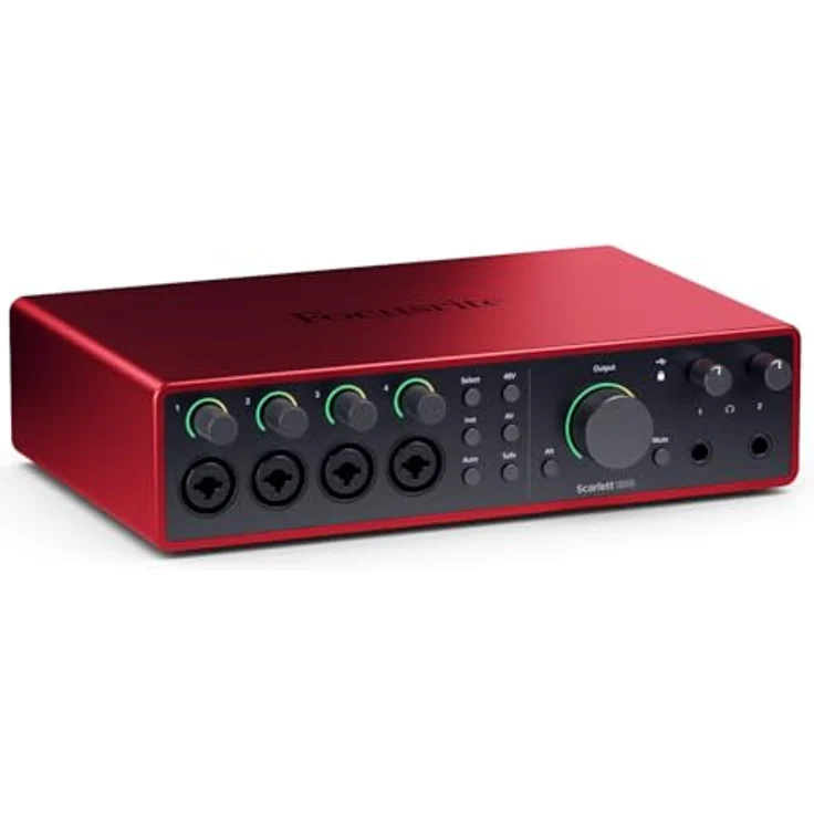 Focusrite Scarlett 18i16 4th Gen, USB-Audio-Interface mit 18 Eingängen, 16 Ausgängen, 24 Bit/192 kHz Wandlern und umfassender Software für Musikproduktion und Podcasting – Bild 1