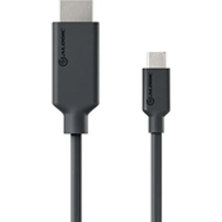 ALOGIC Elements Series USB-C-auf-HDMI-Kabel, 4K 60 Hz, 2m, schwarz, mit HDR-Unterstützung und 18 Gbit/s Datenrate