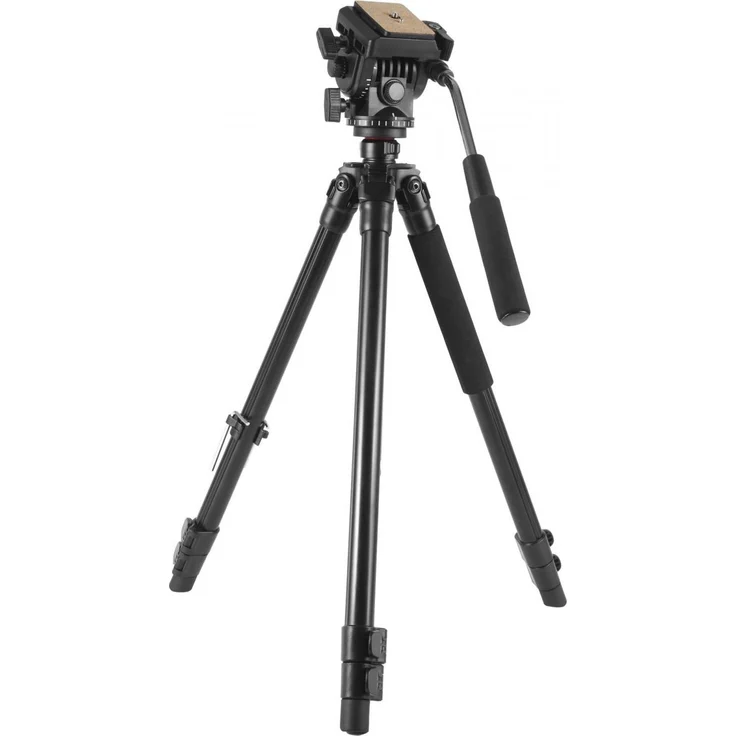 Levenhuk Level Plus VT30, Stativ aus leichtem Aluminium mit maximaler Traglast von 10 kg, Schwarz