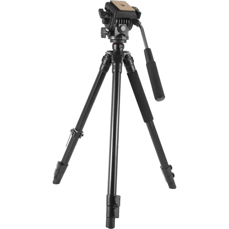 Levenhuk Level Plus VT30, Stativ aus leichtem Aluminium mit maximaler Traglast von 10 kg, Schwarz