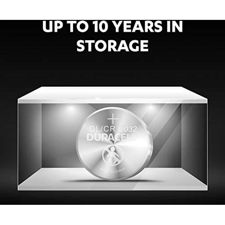 Duracell Specialty 2032 Lithium-Knopfzelle 3 V, 2er-Packung (CR2032 -DL2032 entwickelt für die Verwendung in Schlüsselanhängern, Waagen, Wearables und medizinischen Geräten. – Bild 5