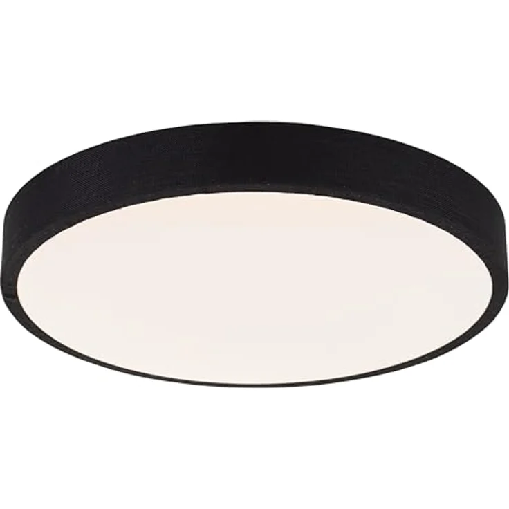 Brilliant LED Deckenleuchte, Ø38,5cm, 24W, 2400 Lumen, 3000K, 3-Stufen-Dimmer mit Memory-Funktion, schwarzer Textilrahmen – Bild 5