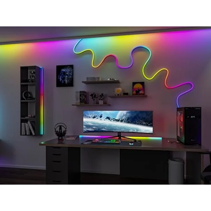 Paulmann 795.56 EntertainSchlauch Black Neon LED 5W Kunststoff Schwarz dimmbar RGB+ – Bild 5