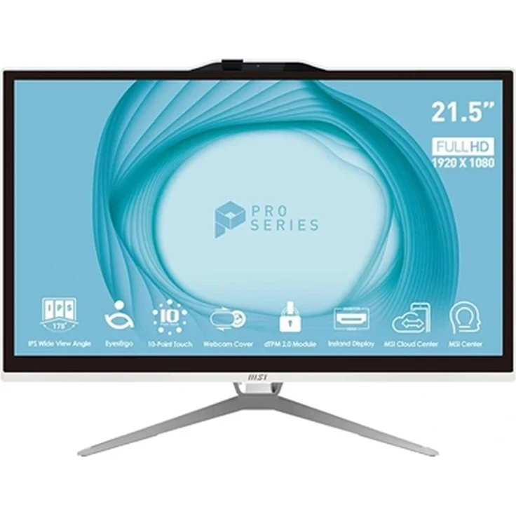 MSI Pro AP222T 13M-006EU, All-in-One-PC mit 21.5" Full HD Touchscreen, Intel Core i3, 8 GB RAM, 256 GB SSD, weiß, Windows 11 Home