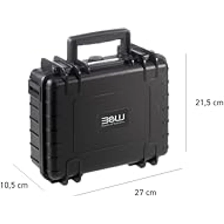 B&W International Transportkoffer Outdoor 1000 (PP.41), wasserdicht (IP67), staubdicht, schlagfest, für Insta360 X5 und X4, Schwarz – Bild 2