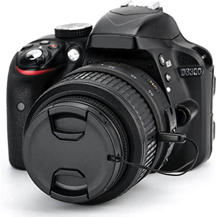 PROfezzion 2 Stück 52mm Objektivdeckel mit Halteband Kordel, kompatibel mit Nikon D3300/D3200/D3100/D5500/D5300/D5200 und Fujifilm X-M5/X-A7/X-T50/X-T30/X-T20/X-T10, schützt vor Kratzern und Staub, leicht und langlebig – Bild 5