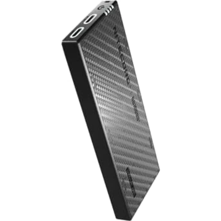 Nitecore NB10000 GEN4, Powerbank 10.000mAh mit IPX7-Zertifizierung und Carbon-Faser-Konstruktion, Carbonschwarz