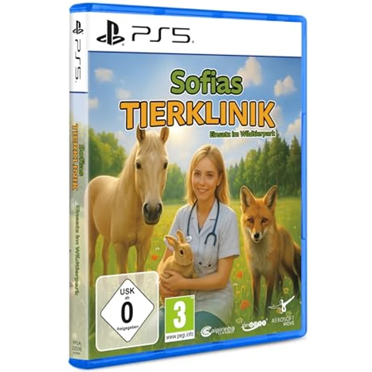 AEROSOFT Sofias Tierklinik - Einsatz im Wildtierpark [PlayStation 5] - Tierärztliches Abenteuer mit 30 Krankheiten und 10 Tierarten – Bild 1
