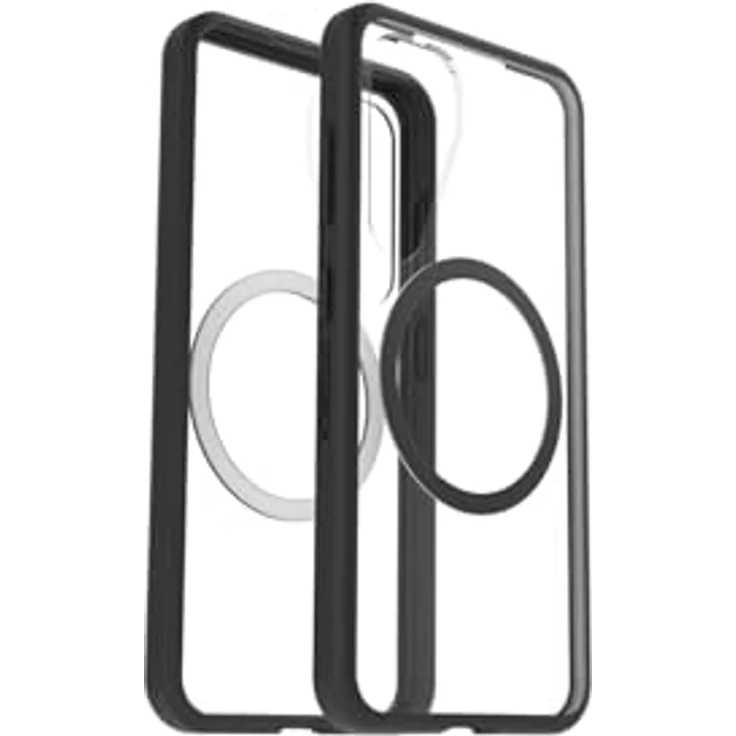 OtterBox Samsung Otterbox Designed for React Magnet Case for Galaxy S25, Qi2-Charger Compatible, Soft Grip Edge, Protection, Black Crystal – Bild 4