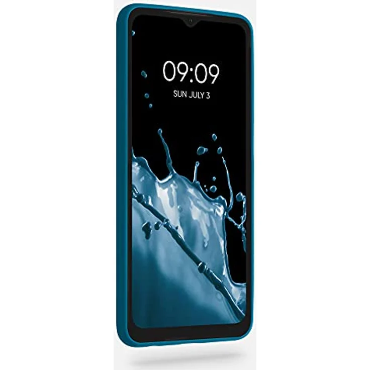 kwmobile Handyhülle für Samsung Galaxy A32 5G - TPU Case in Karibikblau, flexible Schutzhülle mit kabellosem Laden und rutschfester Gummierung – Bild 2