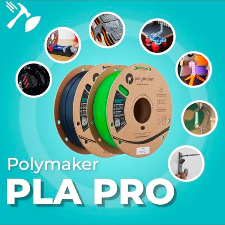 Polymaker PLA PRO HS TOUGH 1,75mm Gelb, 3D Filament, 1000 g – Bild 2