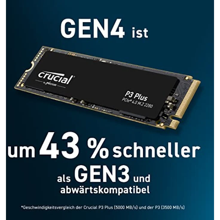 Crucial P3 Plus 2TB M.2 PCIe Gen4 NVMe Interne SSD - Bis zu 5000MB/s - CT2000P3PSSD8 – Bild 5