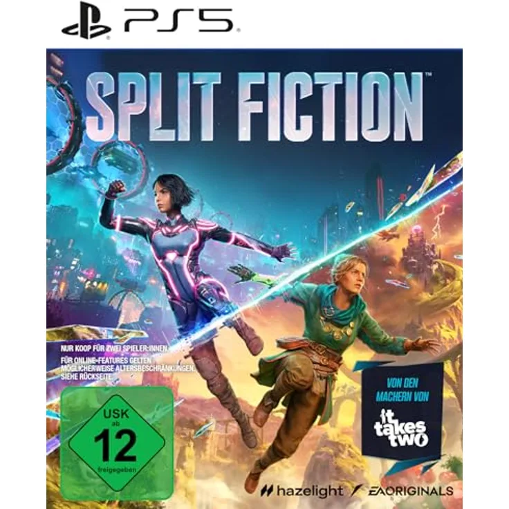 Electronic Arts Split Fiction PS5 | Deutsch, Koop-Abenteuerspiel mit geteiltem Bildschirm und plattformübergreifendem Spielen