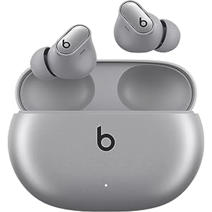 Beats Studio Buds + (2023) – Komplett kabellose Noise Cancelling In-Ear Kopfhörer, verbesserte Apple & Android Kompatibilität, Schweiß-beständige Bluetooth Kopfhörer - Space Silber – Bild 1
