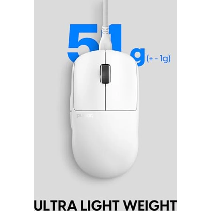Pulsar Gaming Gears X2 v2, kabelgebundene Gaming-Maus mit PixArt PAW3395-Sensor, verbesserter Struktur und optischen Lichtgeschwindigkeitsschaltern, weiß – Bild 2