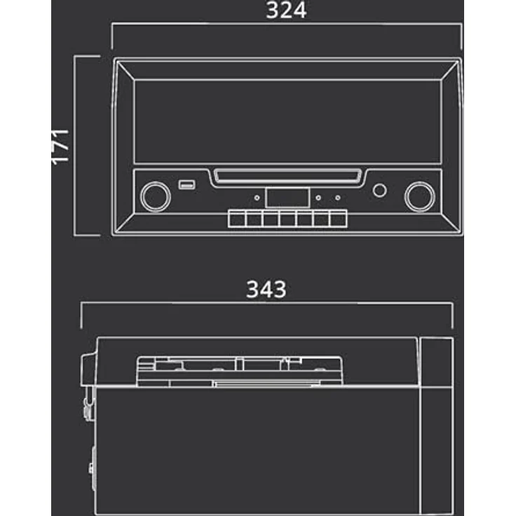 Muse MT-110 B Retro Stereo-Anlage mit Plattenspieler, Bluetooth, CD-Player und Radio mit USB für Wiedergabe und Aufnahme, schwarz – Bild 5