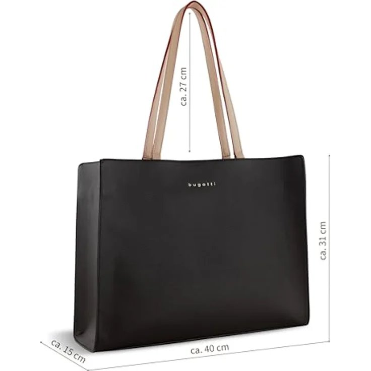 bugatti Ella Business System Bag, elegante Aktentasche mit 13-Zoll-Laptopfach, dunkelbraun, handgefertigt mit herausnehmbarem Organizer – Bild 2