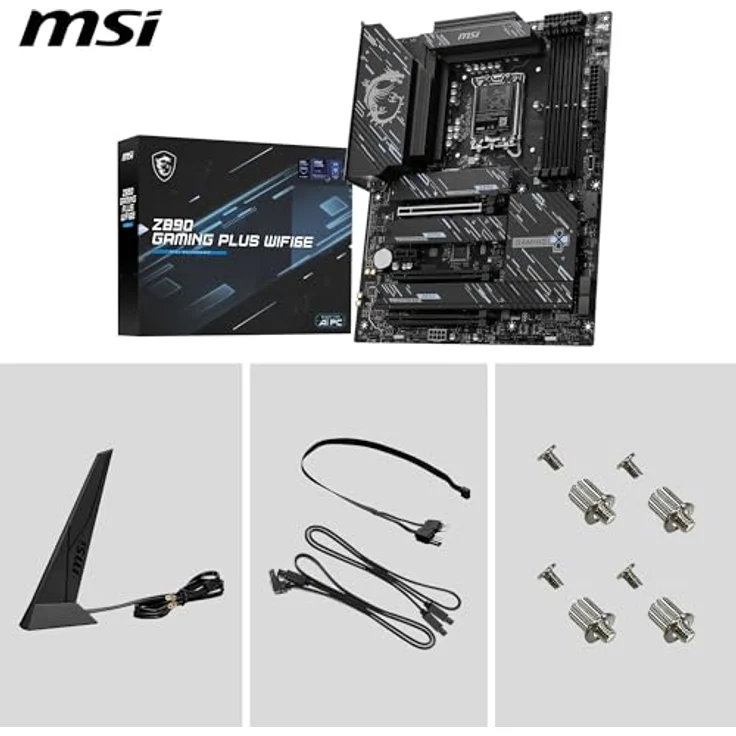 MSI Z890 Gaming Plus WiFi6E, Mainboard mit Intel Sockel 1851, 4x DDR5, PCIe 5.0, WiFi 6E, ATX – Bild 7