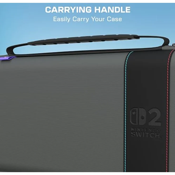 Turtle Beach TBA-8202-85, Reisekoffer für Nintendo, schwarz-anthrazit, stoßfest und kratzresistent, 300 mm – Bild 3
