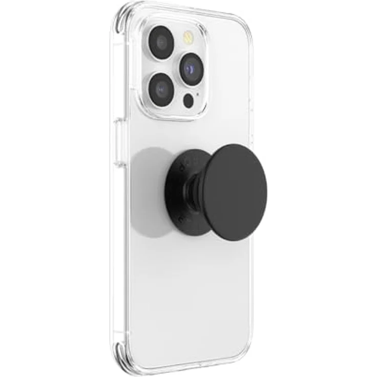 PopSockets PopGrip - Ausziehbarer Sockel und Griff für Smartphones und Tablets mit einem Austauschbarem Top - Black – Bild 2