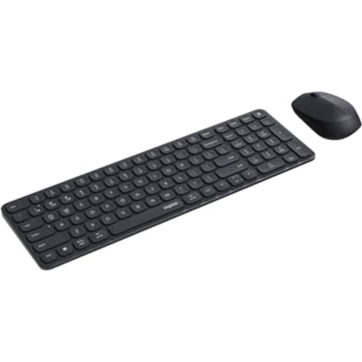 Rapoo 9710M, Kabelloses Bluetooth Tastatur-Maus Set, QWERTZ Layout, Wiederaufladbar, Aluminium Basis, Multi-Device, Dunkelgrau – Bild 2
