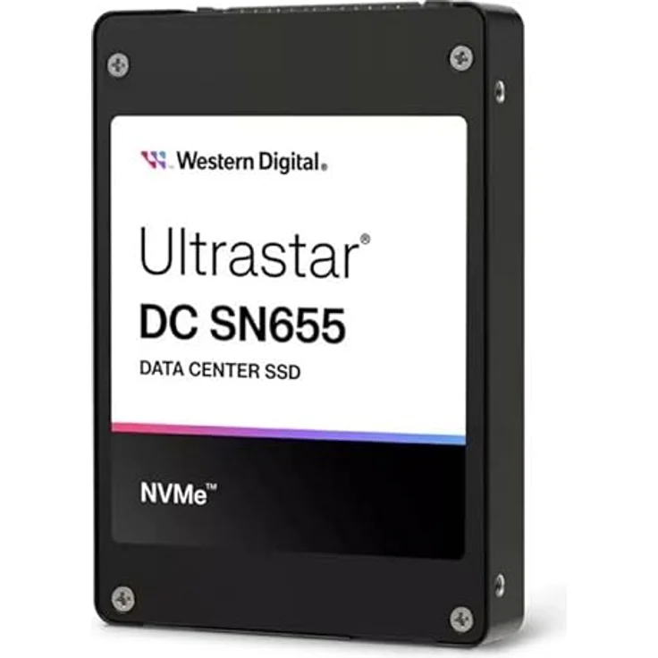 WD ULTRASTAR DC SN655 U.3 3.84TB PCIE (3840 GB, 2.5"), SSD - Hochleistungs-SSD-Festplatte von WD, Kapazität 3.84TB, schnelle PCIE-Schnittstelle, 2.5 Zoll