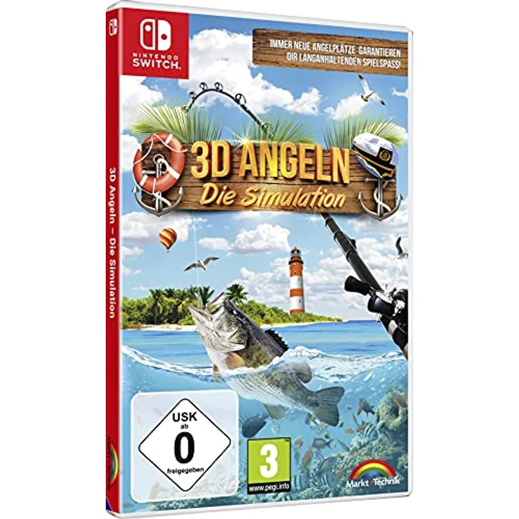 Markt + Technik 3D Angeln Fischen - Simulation für Nintendo Switch, Download Code in der Box, 1 Spieler – Bild 1