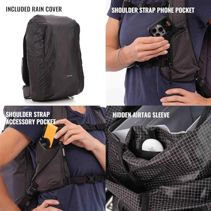 Shimoda Sidecountry 28, Fotorucksack mit 28 l Volumen, schwarz, für DSLR- und spiegellose Kameras, ergonomisch und wasserabweisend – Bild 5