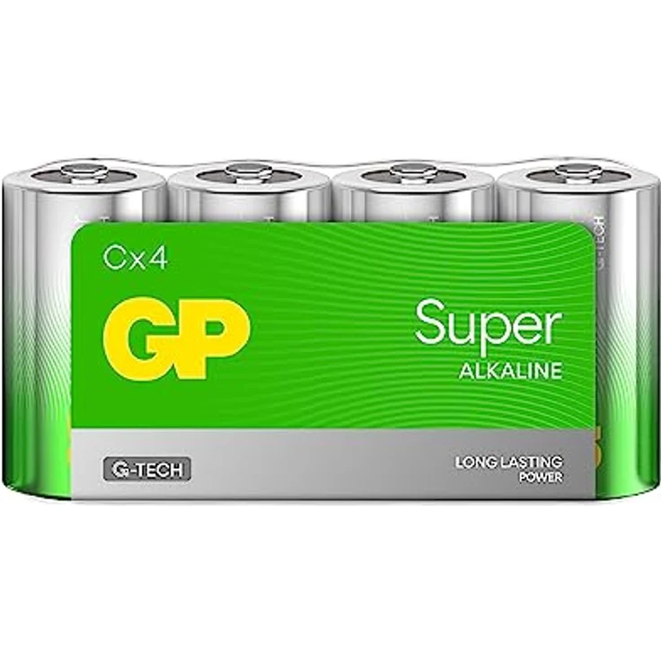 GP Super Alkaline Batterien C Baby, LR14, 1,5 V, 4 Stück, ideal für die Stromversorgung von Geräten des täglichen Bedarfs - Die Neue G-TECH-Technologie – Bild 2
