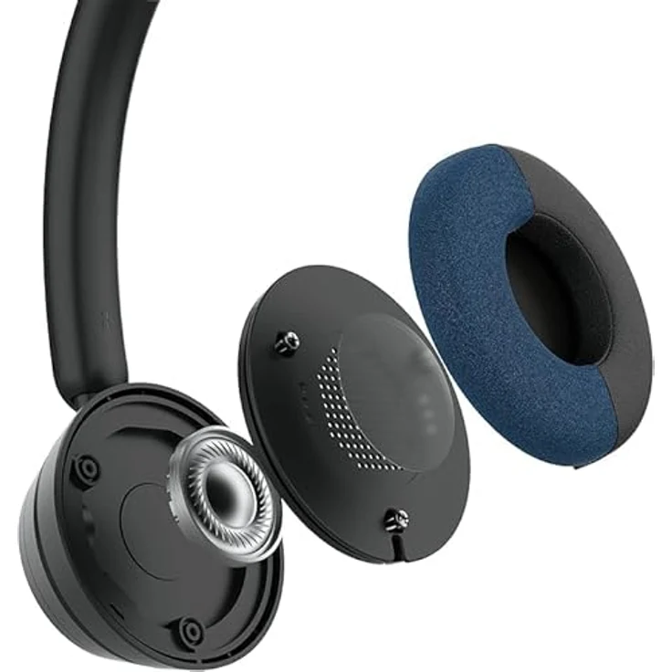 Incase Modernes USB-C-Headset, entworfen von Microsoft, On-Ear-Stereo-Kopfhörer mit Geräuschunterdrückung, Inline-Lautstärkeregler und Teams-Zertifizierung, kabelgebunden – Bild 5