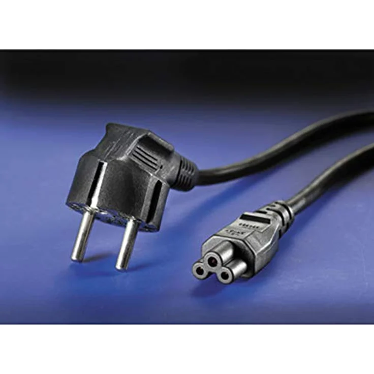 VALUE Netzkabel, 3pol. Notebook-Buchse, schwarz, 1,8 m – Bild 2